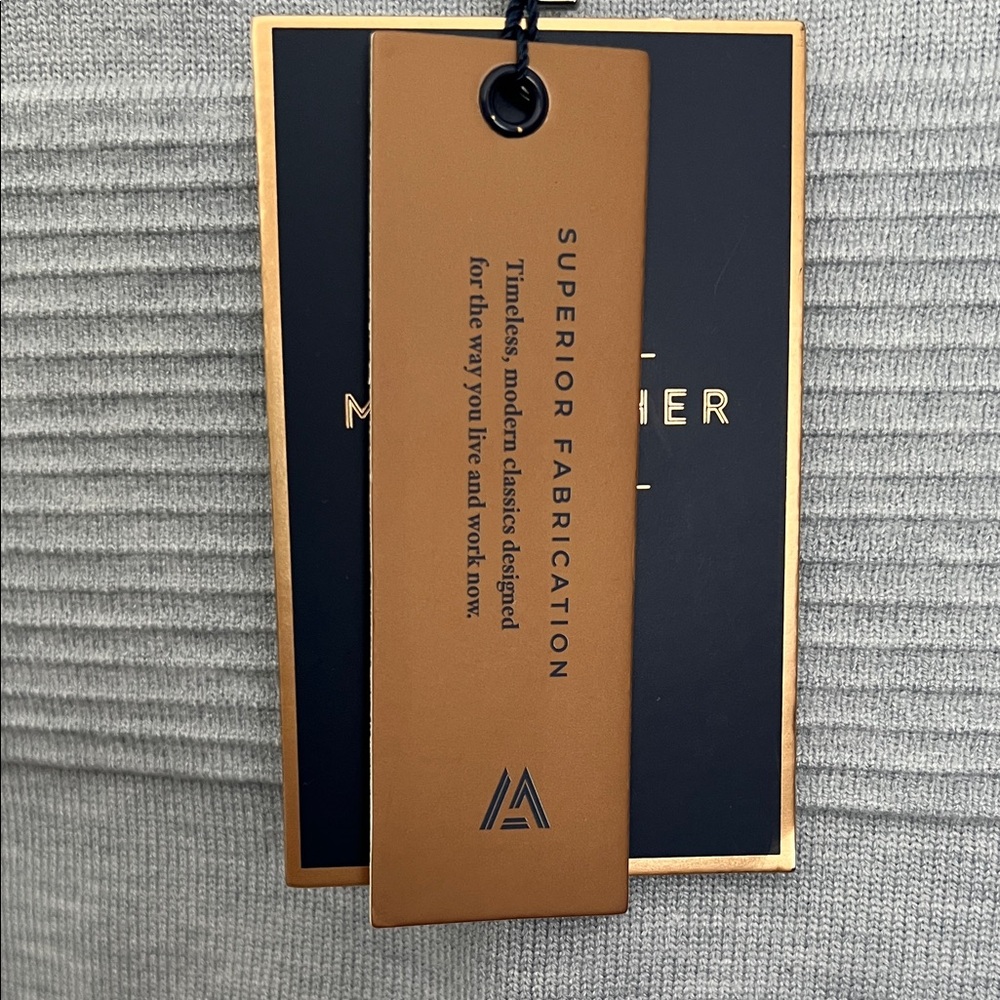Men's Light Gray Zip-Up Sweater by - Picture 4 of 8